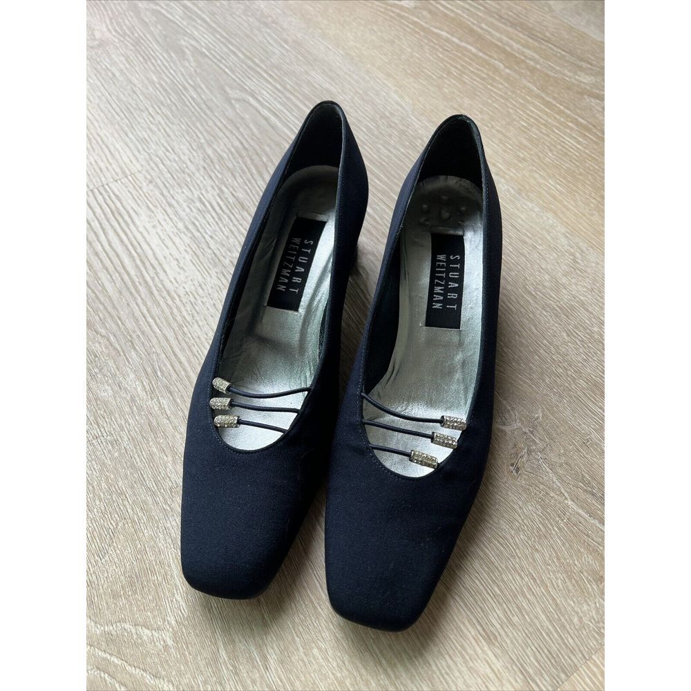 Stuart Weitzman Women's Navy Blue Shoes Size 7 B